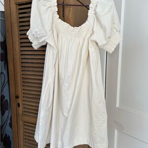 Free People Cream Mini Dress